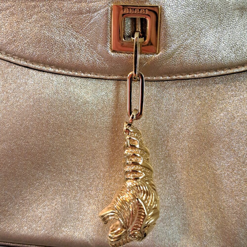 Authentic Gucci Gold Handbag - Picture 4 of 13